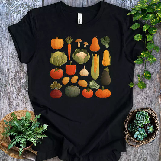 Vintage Botanical Vegetable Garden T-Shirt