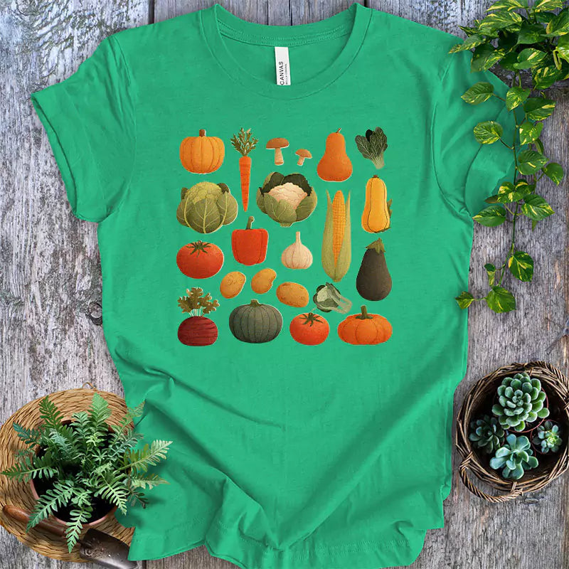 Vintage Botanical Vegetable Garden T-Shirt
