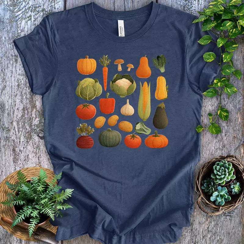Vintage Botanical Vegetable Garden T-Shirt