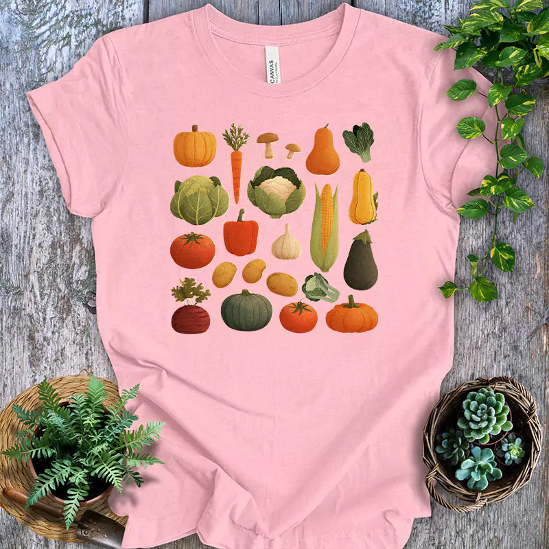 Vintage Botanical Vegetable Garden T-Shirt