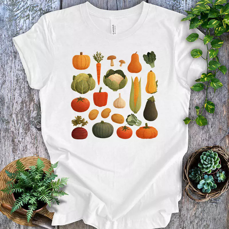 Vintage Botanical Vegetable Garden T-Shirt